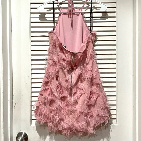 Missguided Pink Fringe Halter Romper - Picture 5 of 12